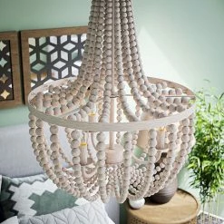 Kenroy Home Casual Bead Chandelier Steel White -Kenroy Home SHOP unnamed file 141