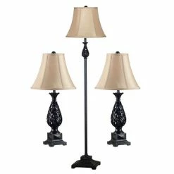 Kenroy Home 3-pc. Prescott Lamp Set