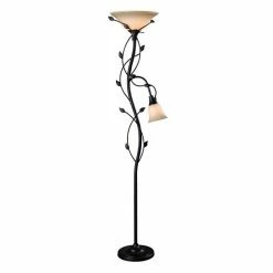 Kenroy Home Ashlen 2-Light Torchiere Floor Lamp