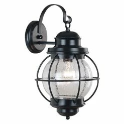Kenroy Home Hatteras Large Wall Lantern Black