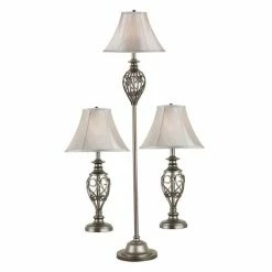 Kenroy Home Cerise 3-pc. Lamp Set