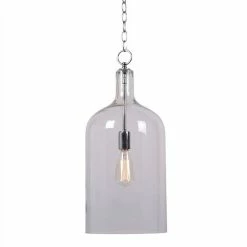 Kenroy Home Capri 1-Light Pendant Lamp Clear