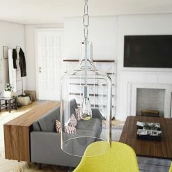 Kenroy Home Capri 1-Light Pendant Lamp Clear -Kenroy Home SHOP unnamed file 379