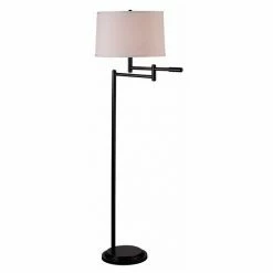 Kenroy Home Theta Swing-Arm Floor Lamp Brushed Steel -Kenroy Home SHOP unnamed file 392