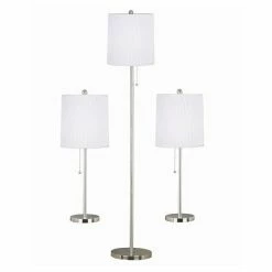 Kenroy Home Selma 3-piece Table & Floor Lamp Set