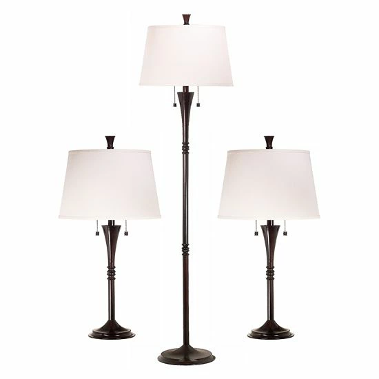 Kenroy Home Park Avenue 3-pc. Lamp Set 3 Kenroy Home Park Avenue 3-pc. Lamp Set