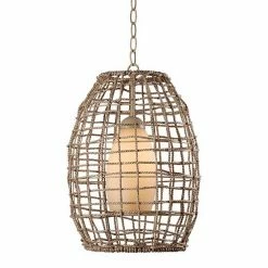 Kenroy Home Seagrass Pendant Light