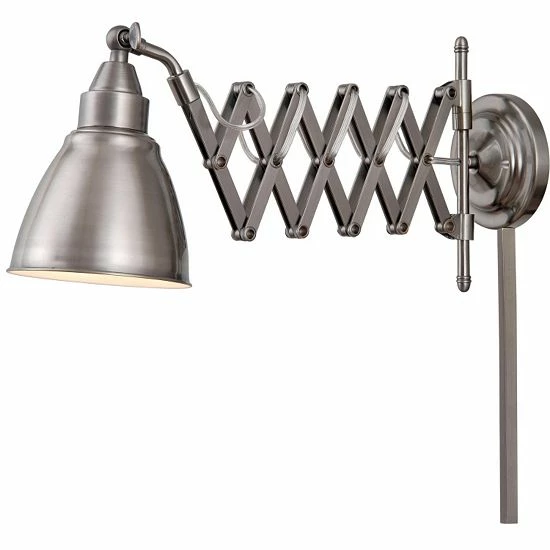 Kenroy Home Floren Swing-Arm Wall Lamp Antique Nickel Kenroy Home Floren Swing-Arm Wall Lamp Antique Nickel -Kenroy Home SHOP unnamed file 571