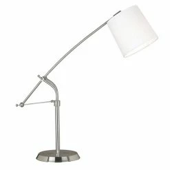 Kenroy Home Reeler Table Lamp Brushed Steel