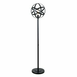 Kenroy Home Black Globe Floor Lamp