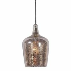 Kenroy Home Pi Mercury Glass 1-Light Pendant Lamp
