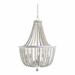 Kenroy Home Casual 5-Light Bead Chandelier Bronze Gray