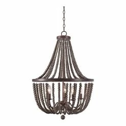 Kenroy Home Casual 5-Light Bead Chandelier Bronze Gray -Kenroy Home SHOP unnamed file 73