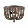 Kenroy Home Casual 3-Light Bead Flush Mount Ceiling Light Bronze Gray -Kenroy Home SHOP unnamed file 83